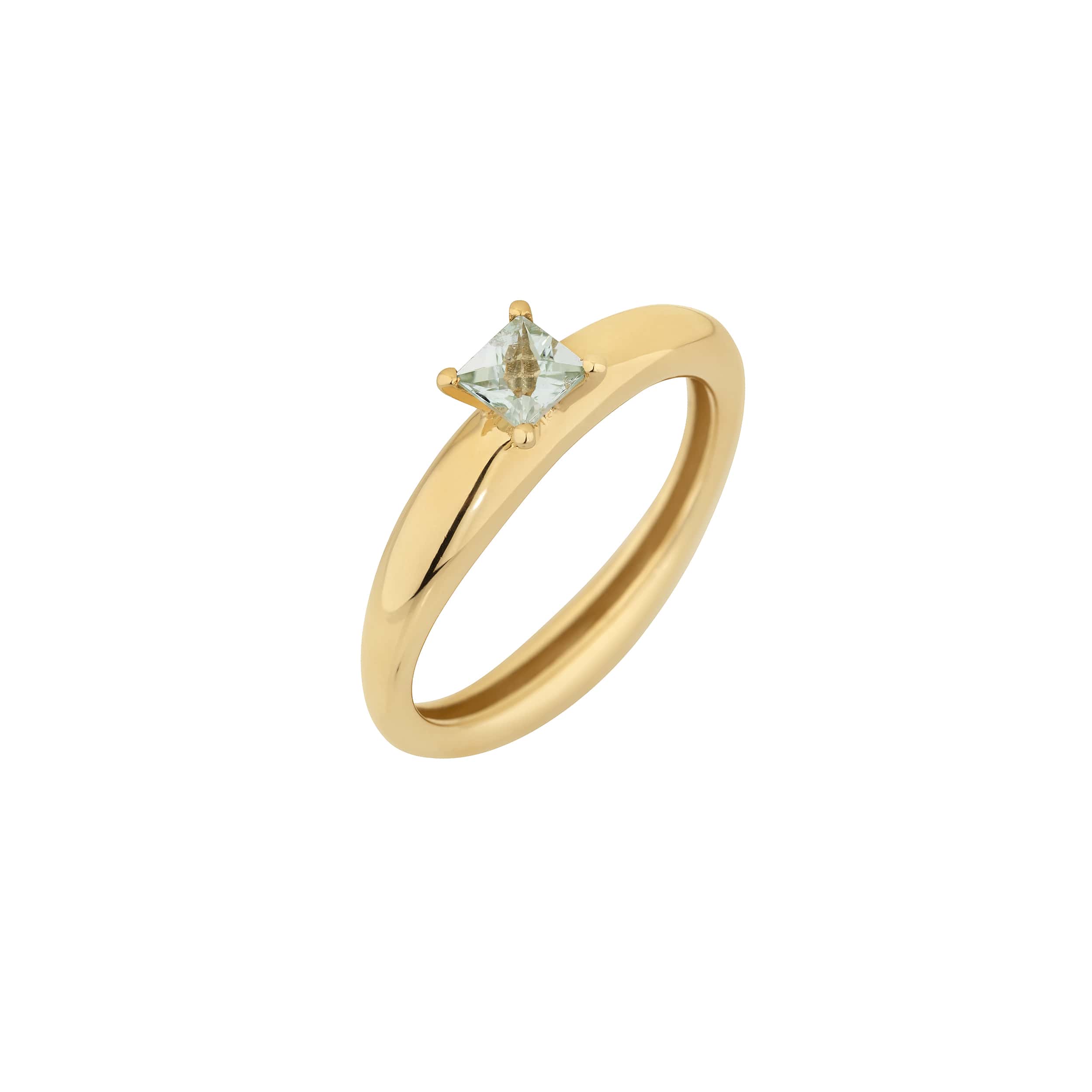 Folded Solitaire Ring